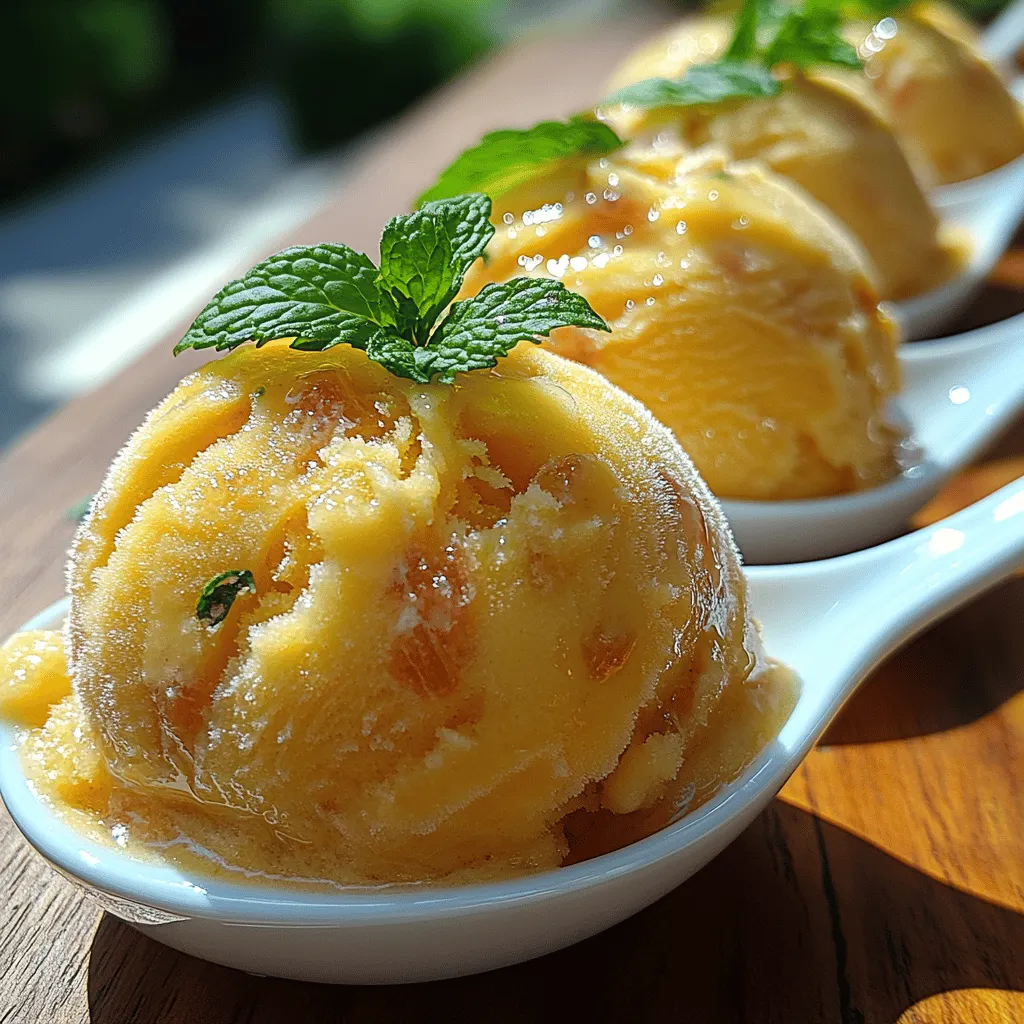 As the sun blazes and the temperatures rise, the desire for refreshing desserts becomes irresistible. Summer desserts are not just about satisfying a sweet tooth; they are also an opportunity to indulge in light, vibrant flavors that evoke the season's essence. One such dessert that perfectly captures the spirit of summer is sorbet—light, refreshing, and bursting with flavor. Today, we are excited to share a delightful recipe for Tropical Bliss Mango Lemonade Sorbet Spoons that combines the luscious sweetness of ripe mangoes with the zesty tartness of freshly squeezed lemons. This sorbet is not only a feast for the taste buds but also a healthier dessert option, making it a perfect treat for summer gatherings, backyard barbecues, or a light after-dinner refreshment.