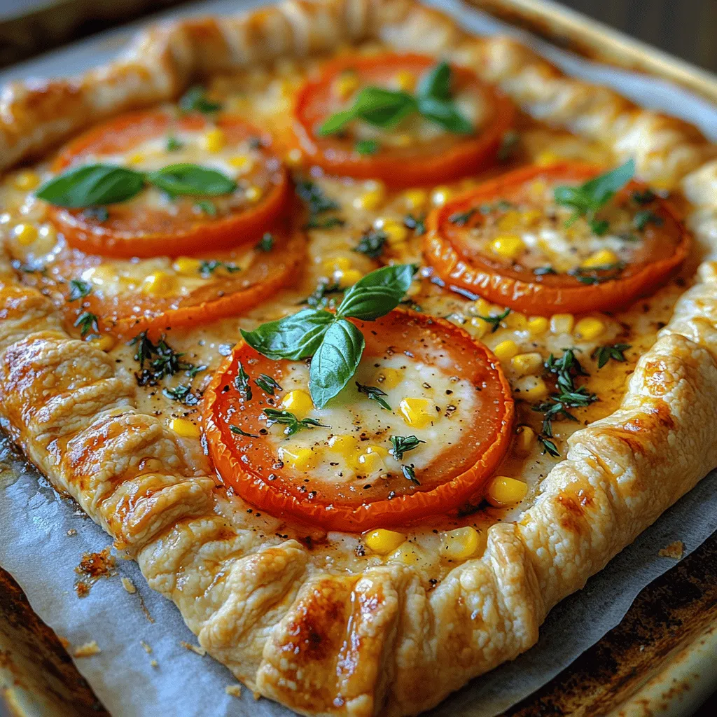 To truly appreciate the Rustic Tomato Corn Galette, it is essential to understand what a galette is. Originating from French cuisine, a galette is a free-form pastry that can be filled with a variety of ingredients, either savory or sweet. Unlike traditional pies or tarts, which are typically baked in a pan and have a uniform shape, galettes are characterized by their rustic appearance. They are folded over the filling, creating a charming, informal presentation that invites you to dig in.
