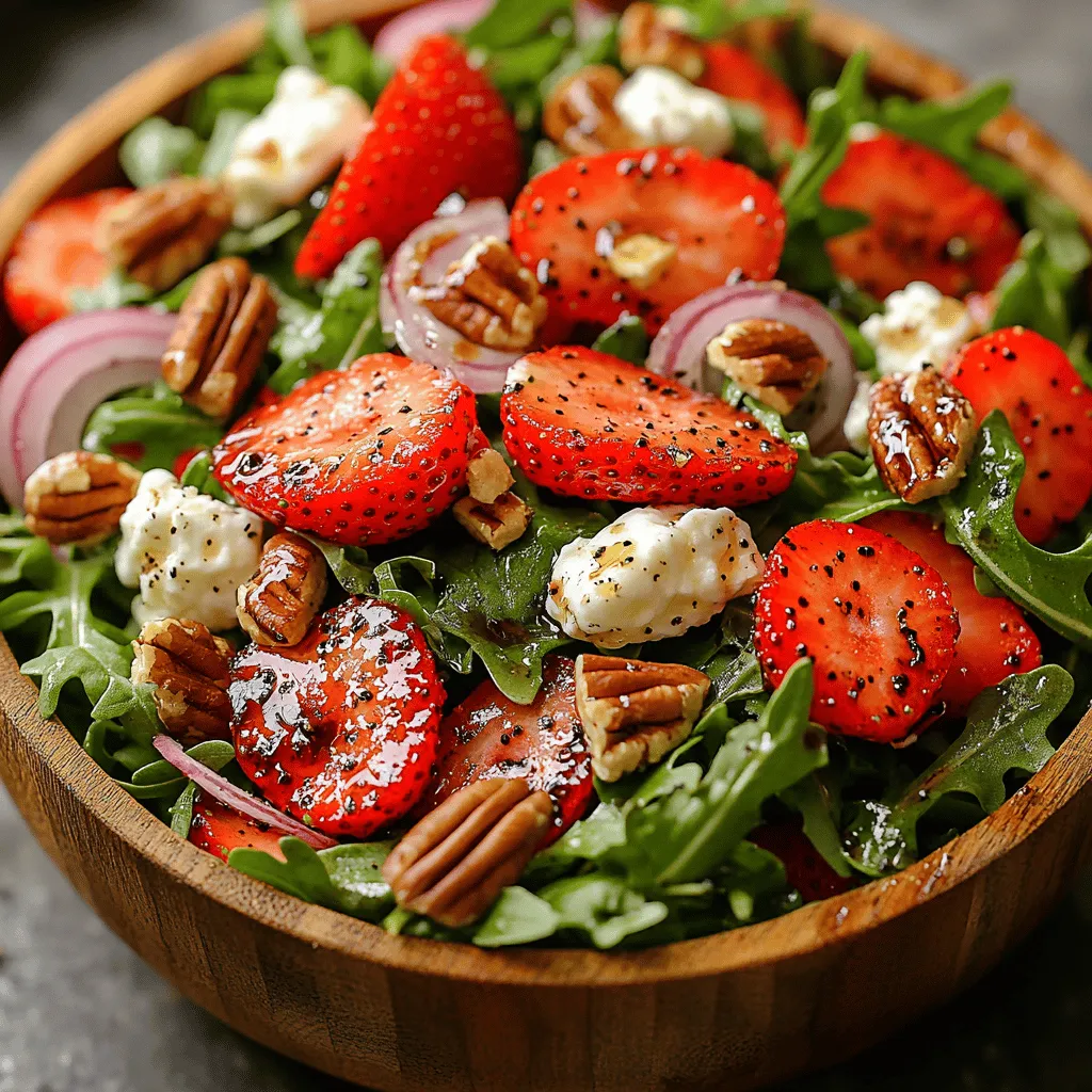 As the warm sun shines bright and the days stretch longer, the allure of fresh, vibrant salads becomes irresistible. Enter the Sweet & Spicy Strawberry Arugula Salad—a delightful dish that encapsulates the essence of summer. This salad is more than just a colorful combination of ingredients; it is a harmonious blend of flavors that brings together the peppery notes of arugula and the sweet juiciness of strawberries, making it a perfect choice for summer gatherings, picnics, or light meals.