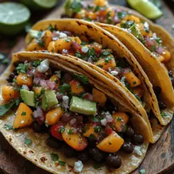 Tacos have long been a beloved staple in many households, offering endless possibilities for flavor combinations and ingredient choices. Among the myriad of taco recipes out there, the Sweet & Spicy Peach Salsa Black Bean Tacos stand out for their unique blend of sweet, spicy, and savory elements. This vibrant dish brings together juicy, ripe peaches, hearty black beans, and a medley of fresh vegetables to create a taco experience that is not only delicious but also bursting with nutritional benefits. Whether you're hosting a summer gathering, celebrating Taco Tuesday, or simply craving a fresh meal, these tacos are sure to impress.