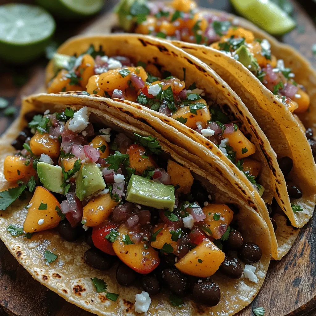 Tacos have long been a beloved staple in many households, offering endless possibilities for flavor combinations and ingredient choices. Among the myriad of taco recipes out there, the Sweet & Spicy Peach Salsa Black Bean Tacos stand out for their unique blend of sweet, spicy, and savory elements. This vibrant dish brings together juicy, ripe peaches, hearty black beans, and a medley of fresh vegetables to create a taco experience that is not only delicious but also bursting with nutritional benefits. Whether you're hosting a summer gathering, celebrating Taco Tuesday, or simply craving a fresh meal, these tacos are sure to impress.