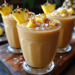 Explore the refreshing world of smoothie creations with our Tropical Bliss Coconut Pineapple Smoothie. This deliciously vibrant beverage not only tantalizes your taste buds but also fuels your body with essential nutrients. Imagine sitting on a sandy beach, the sun warming your skin, while sipping on a drink that embodies the essence of the tropics. That is precisely what this smoothie offers—a luscious escape to paradise, right from your kitchen.