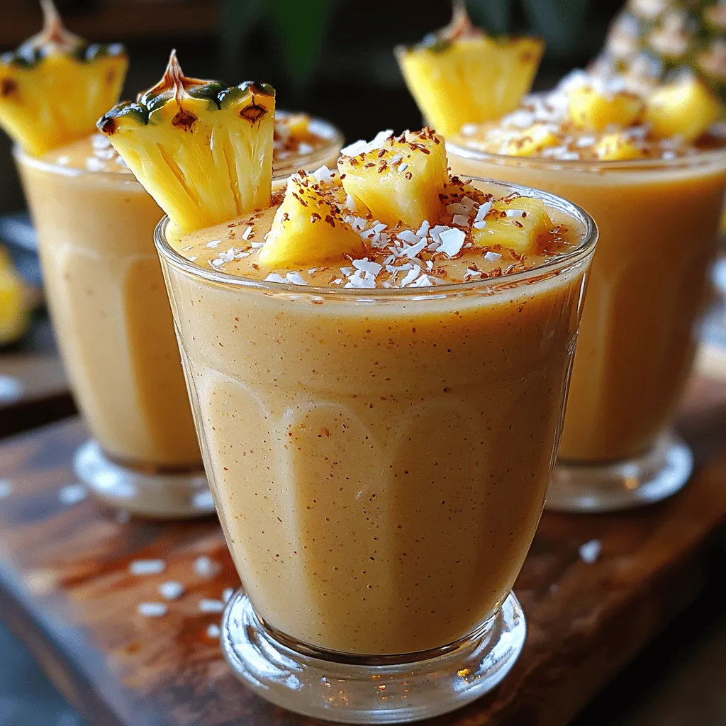 Explore the refreshing world of smoothie creations with our Tropical Bliss Coconut Pineapple Smoothie. This deliciously vibrant beverage not only tantalizes your taste buds but also fuels your body with essential nutrients. Imagine sitting on a sandy beach, the sun warming your skin, while sipping on a drink that embodies the essence of the tropics. That is precisely what this smoothie offers—a luscious escape to paradise, right from your kitchen.