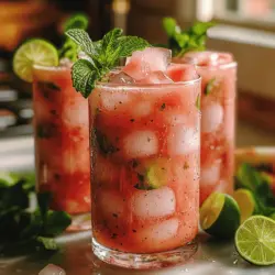 To create the perfect Iced Watermelon Coconut Refresher, it’s essential to understand the star ingredients that make this beverage not just delicious but also nutritious. Each component brings its unique flavor profile and health benefits to the table, contributing to an overall delightful experience.