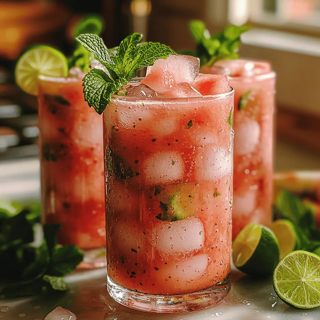 To create the perfect Iced Watermelon Coconut Refresher, it’s essential to understand the star ingredients that make this beverage not just delicious but also nutritious. Each component brings its unique flavor profile and health benefits to the table, contributing to an overall delightful experience.