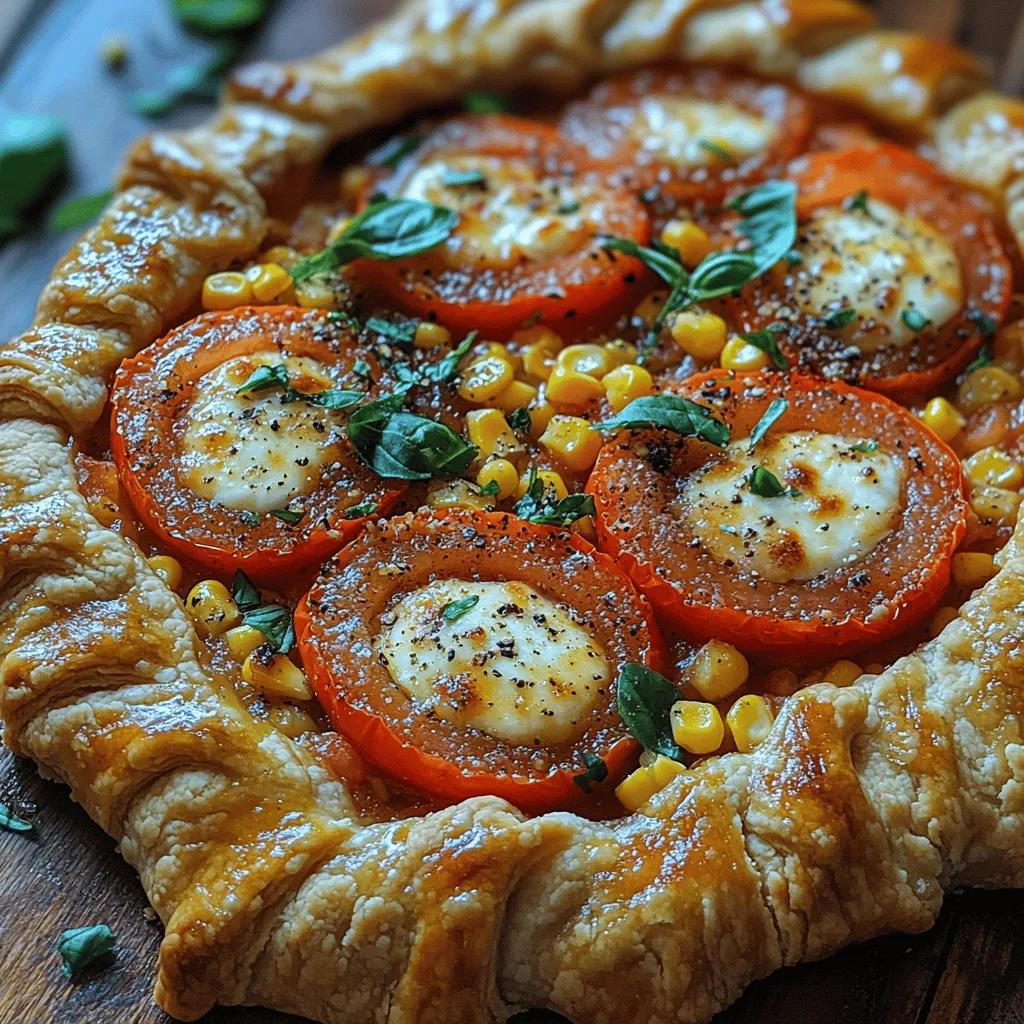 As the sun shines brightly and summer's bounty fills our gardens and markets, there's no better way to celebrate the season than with a savory Tomato Corn Galette. This rustic dish is not just a feast for the eyes; it's a delightful blend of flavors and textures that will warm your heart and satisfy your taste buds. Imagine biting into a flaky crust that cradles ripe, juicy tomatoes paired with sweet corn and gooey mozzarella cheese. This galette is perfect for summer gatherings, casual dinners, or even a cozy night in. With its vibrant colors and mouthwatering aroma, the Tomato Corn Galette is sure to become a favorite in your culinary repertoire.