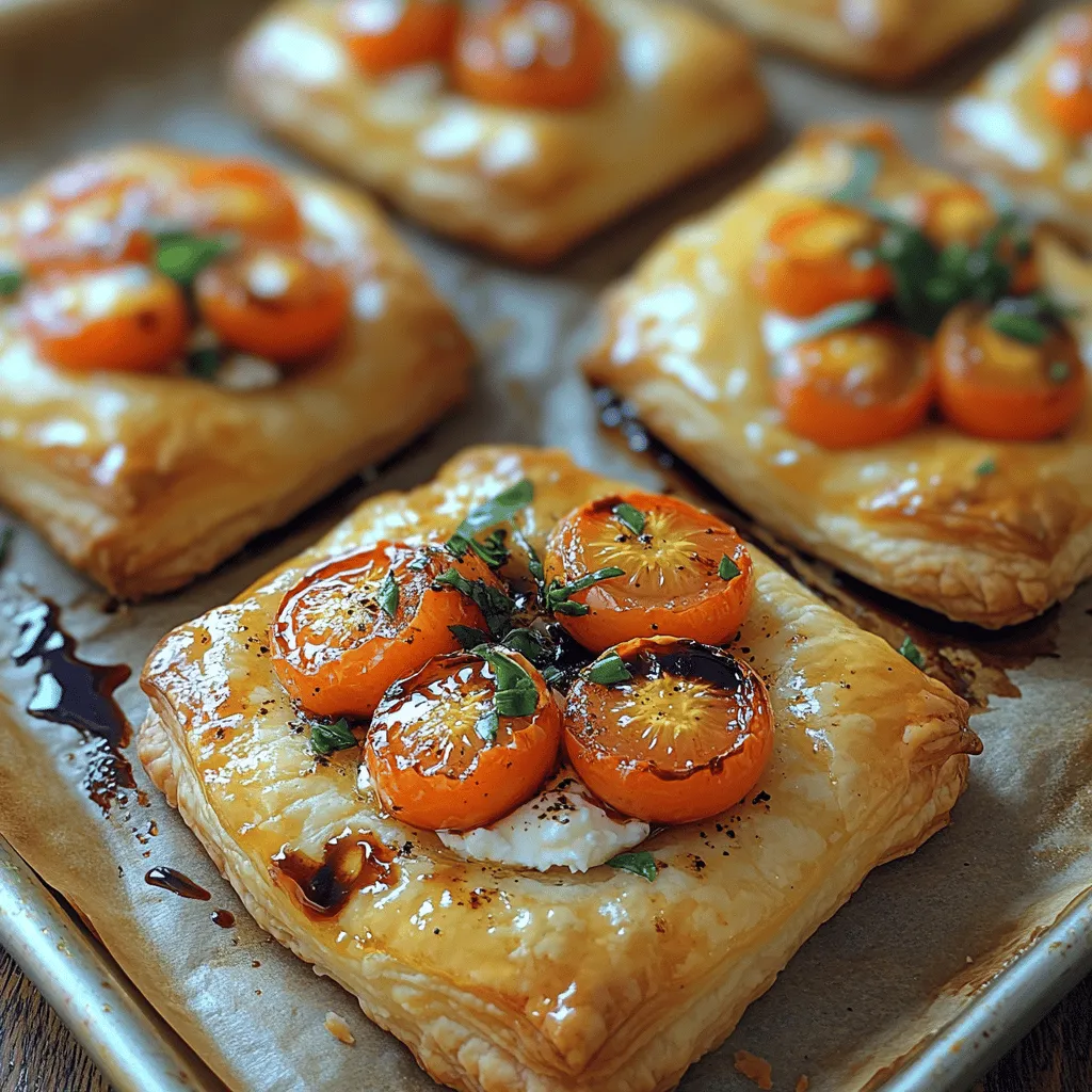 Cherry Tomato Puff Tartlets are a delightful culinary creation that embodies simplicity and elegance. These little bites of heaven not only appeal to the eyes with their vibrant colors but also tantalize the taste buds with a medley of flavors. The combination of flaky puff pastry, juicy cherry tomatoes, and creamy ricotta cheese makes these tartlets an irresistible choice for any gathering or casual snack.