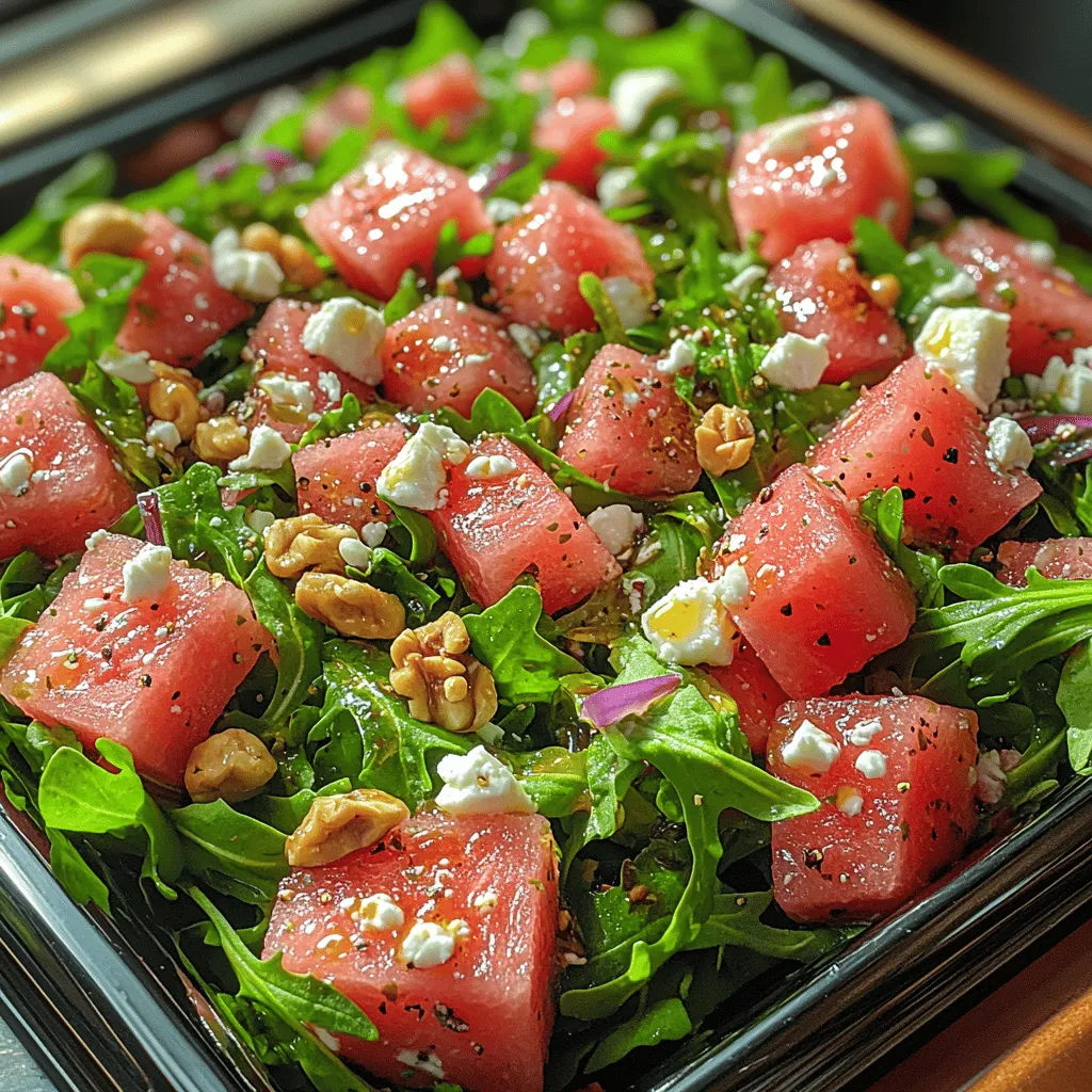 As the summer sun warms the days, the desire for light, refreshing meals grows. Among the myriad of salad options available, few combinations capture the essence of summer quite like the Watermelon Arugula Delight. This vibrant salad is a harmonious blend of flavors and textures, merging the peppery bite of fresh arugula with the sweet, juicy essence of ripe watermelon. With its colorful presentation and delightful taste, this salad is not only a feast for the eyes but also a celebration for the palate.