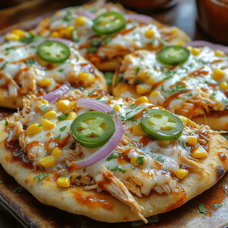 Get ready to experience a flavor explosion with our BBQ Chicken Ranch Flatbread recipe! This mouthwatering dish marries the smoky, sweet notes of barbecue chicken with the creamy, herbaceous goodness of ranch dressing, all atop a crispy flatbread base. Whether you're looking for a quick weeknight dinner solution, a fun appetizer for your next gathering, or a satisfying meal that the whole family will love, this recipe fits the bill perfectly. Each bite offers a delightful combination of textures and flavors, from the tender, shredded chicken to the gooey mozzarella cheese, making it an instant favorite for both kids and adults alike.