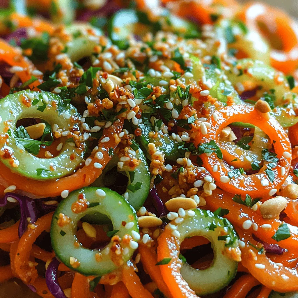 To truly appreciate the Crunchy Thai Cucumber Noodle Salad, it’s essential to understand its key ingredients. Each component not only adds a unique flavor but also contributes to the overall health benefits of the dish. Let’s break down the primary ingredients, highlighting their nutritional values and how they enhance the salad's vibrant profile.