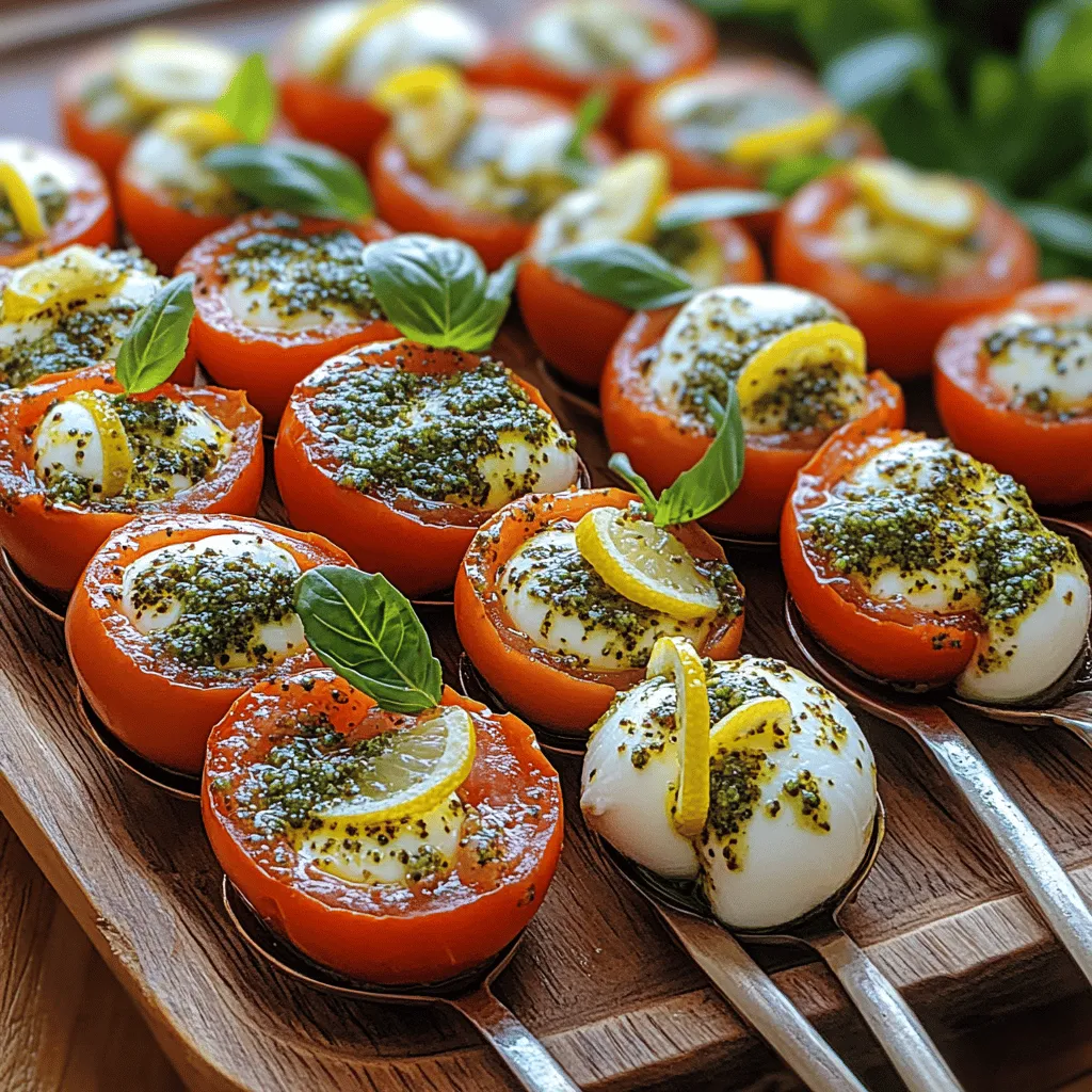 In the world of appetizers, few dishes can rival the fresh and vibrant flavors of a Caprese salad. Traditionally composed of ripe tomatoes, creamy mozzarella, fresh basil, and a drizzle of balsamic glaze, this iconic Italian salad embodies the essence of summer. However, as culinary creativity continues to flourish, modern twists on classic recipes are becoming increasingly popular. One such delightful innovation is the Lemon Pesto Caprese Spoons, a dish that elevates the traditional Caprese with the zesty brightness of lemon-infused pesto.