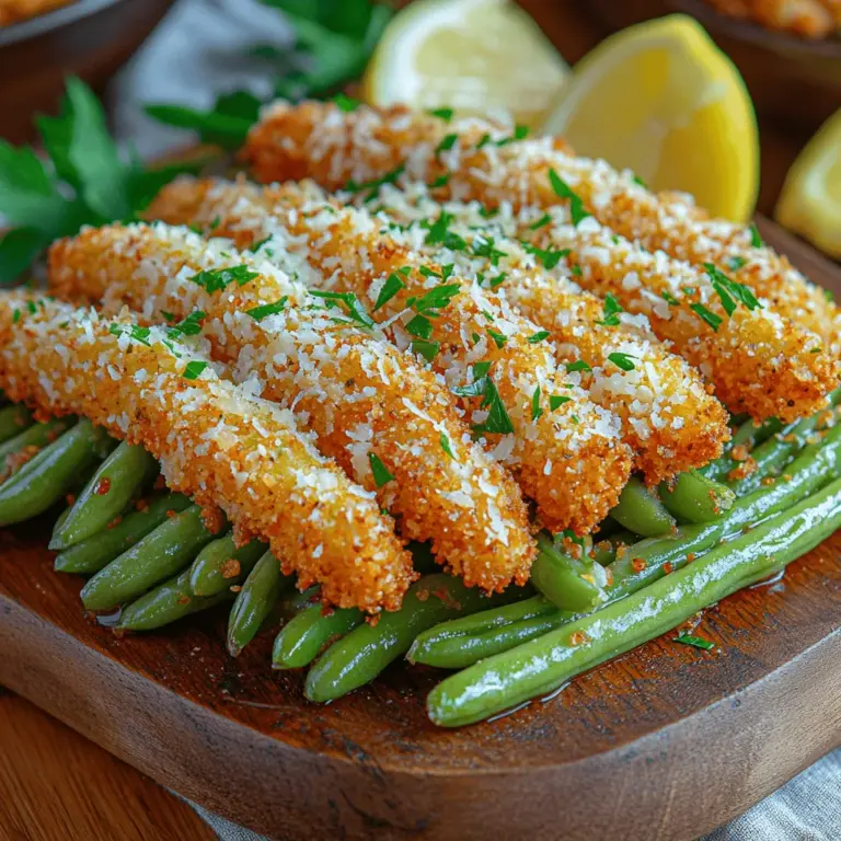 In the realm of healthy eating, finding satisfying alternatives to traditional comfort foods can be a delicious adventure. One such culinary gem is the crispy garlic green bean fries, a dish that redefines what it means to enjoy a crunchy snack. With their flavorful crunch and vibrant green color, these green bean fries are not just visually appealing; they are also nutritionally packed and incredibly easy to prepare. Whether you’re looking for a fun appetizer, a tasty snack, or a nutritious side dish to accompany your meal, this recipe is sure to hit the mark.