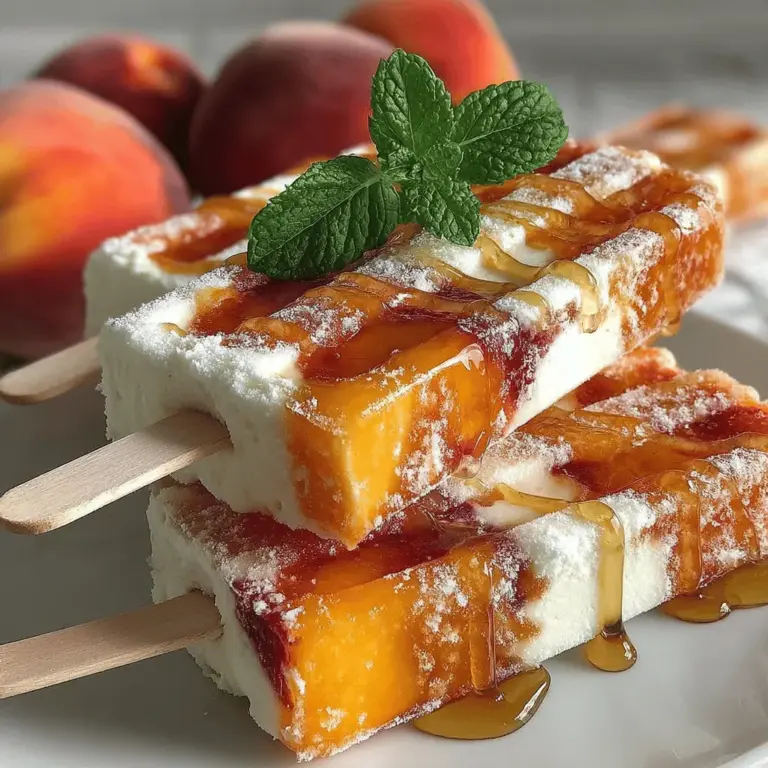 As the temperatures rise and the sun shines brighter, the craving for cool, refreshing treats becomes almost irresistible. Homemade popsicles have surged in popularity, not only for their nostalgic appeal but also for their health benefits. Unlike store-bought varieties, which often contain artificial flavors and excessive sugars, homemade popsicles offer a chance to create wholesome snacks that are both satisfying and nourishing. Today, we’re excited to share a recipe for Refreshing Peach Yogurt Popsicles, a delightful treat that combines the natural sweetness of ripe peaches with the creaminess of yogurt, making it a perfect choice for summertime enjoyment.