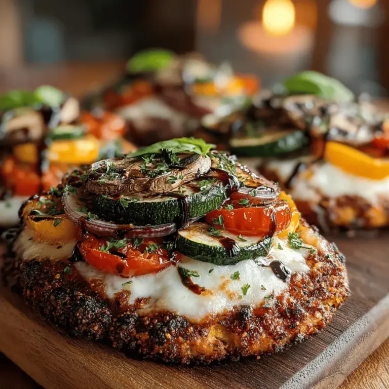 If you’re on the lookout for a mouthwatering dish that combines health and flavor, look no further than Grilled Veggie Flatbread Pizza. This delightful recipe offers a unique twist on traditional pizza, making it not only a tasty treat but also a nutritious option. With fresh vegetables piled high on a crispy flatbread base, this pizza is perfect for those seeking a lighter meal without sacrificing satisfaction.
