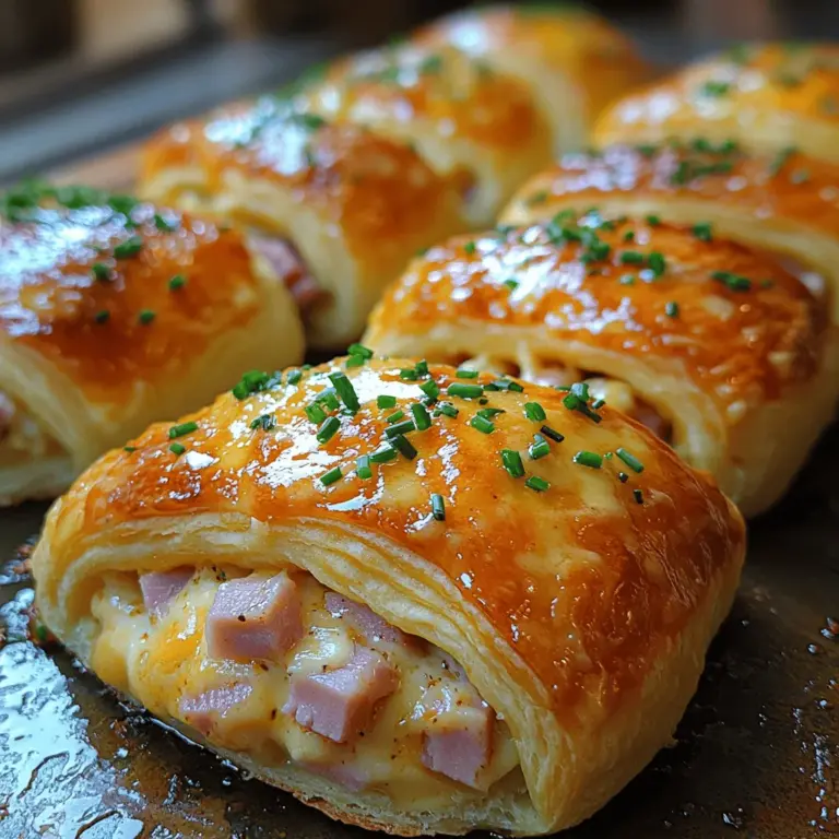 Savory ham and cheese crescent rolls are the quintessential comfort food, perfect for any occasion, be it a festive gathering, a casual family dinner, or a cozy night in. These delightful rolls combine the rich flavors of ham and cheese enveloped in flaky, buttery crescent dough, creating an irresistible appetizer or snack that appeals to both adults and children alike. The ease of preparation is another significant advantage; with just a handful of ingredients and minimal cooking time, you can whip up a batch that will impress your guests and satisfy your cravings.