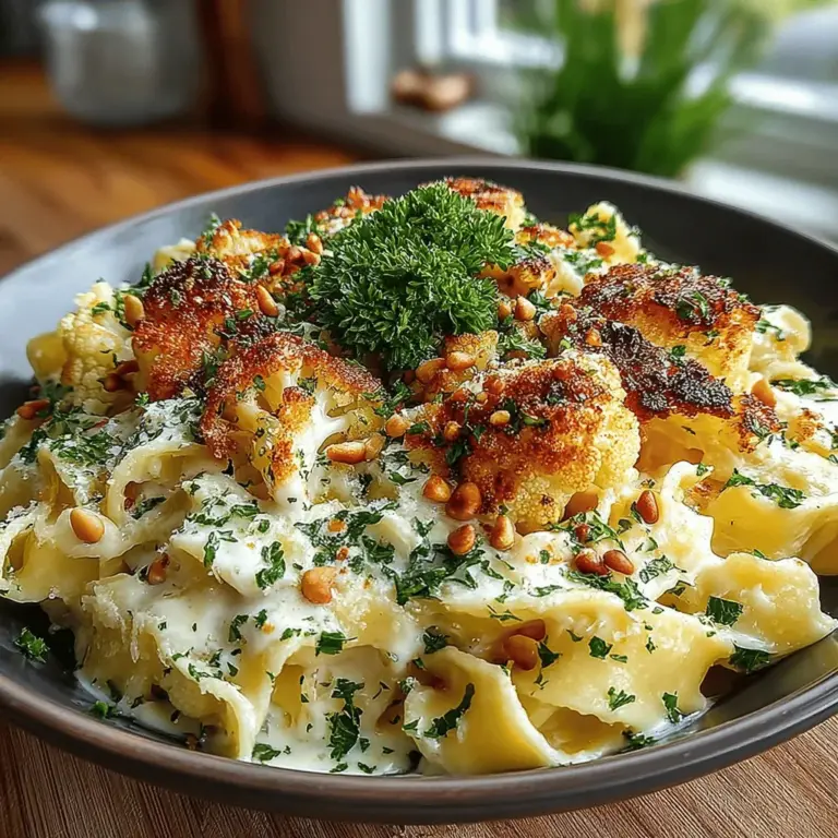 Pasta dishes have long held a cherished place in culinary traditions around the world. From classic Italian spaghetti to comforting mac and cheese, the versatility of pasta allows it to be enjoyed in countless ways. However, with an increasing focus on health and wellness, many home cooks are seeking out lighter, more nutritious alternatives to their favorite recipes. Enter Creamy Cauliflower Alfredo Pasta—a dish that not only satisfies your cravings for a rich and creamy sauce but also packs a nutritious punch.