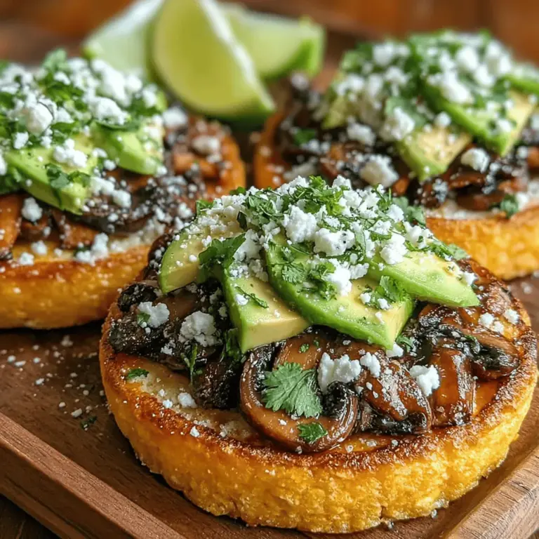 Sautéed Garlic Mushroom & White Bean Tostadas are a delightful fusion of flavors and textures that cater to both the health-conscious and those seeking a satisfying meal. This dish combines the earthiness of sautéed mushrooms, the creaminess of white beans, and the crunch of tostadas, making it an appealing option for vegetarians and meat lovers alike. Not only does this recipe showcase vibrant flavors, but it also highlights the nutritional benefits of its primary ingredients, making it a wholesome choice for any meal of the day.