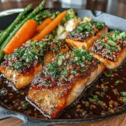 Salmon is a versatile fish that has captured the hearts of many food enthusiasts around the globe, and the Honey Garlic Glazed Salmon Skillet is a prime example of how to elevate this beloved protein to new heights. This dish marries the rich, buttery flavor of salmon with the sweet and savory notes of honey and garlic, creating a delightful culinary experience that enhances the fish’s natural taste. Whether you’re hosting a dinner party or simply looking for a quick yet impressive meal for a weeknight, this recipe is sure to impress.