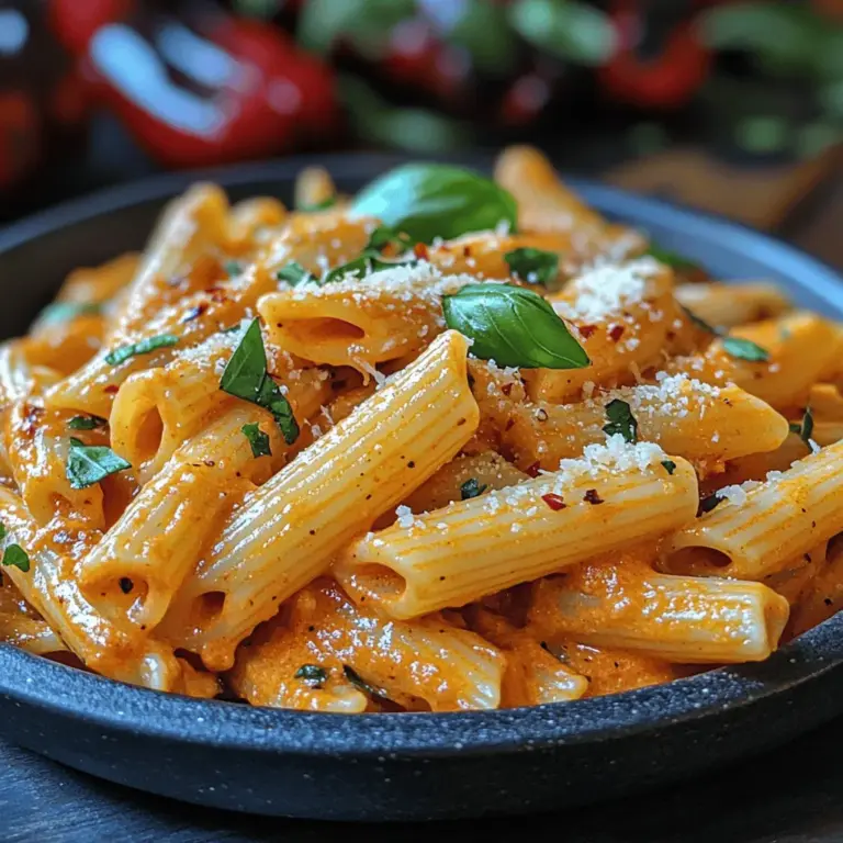 In a world where takeout and pre-packaged meals often dominate our dining experiences, the importance of homemade recipes cannot be overstated. Cooking at home allows you to control the ingredients, ensuring that each meal is not only delicious but also healthier than its commercial counterparts. Among the myriad of comfort foods available, creamy roasted red pepper penne stands out as a delightful and satisfying dish that combines rich flavors with a creamy texture. This recipe brings together the smokiness of roasted red peppers with the heartiness of penne pasta, creating a dish that is both indulgent and nourishing.