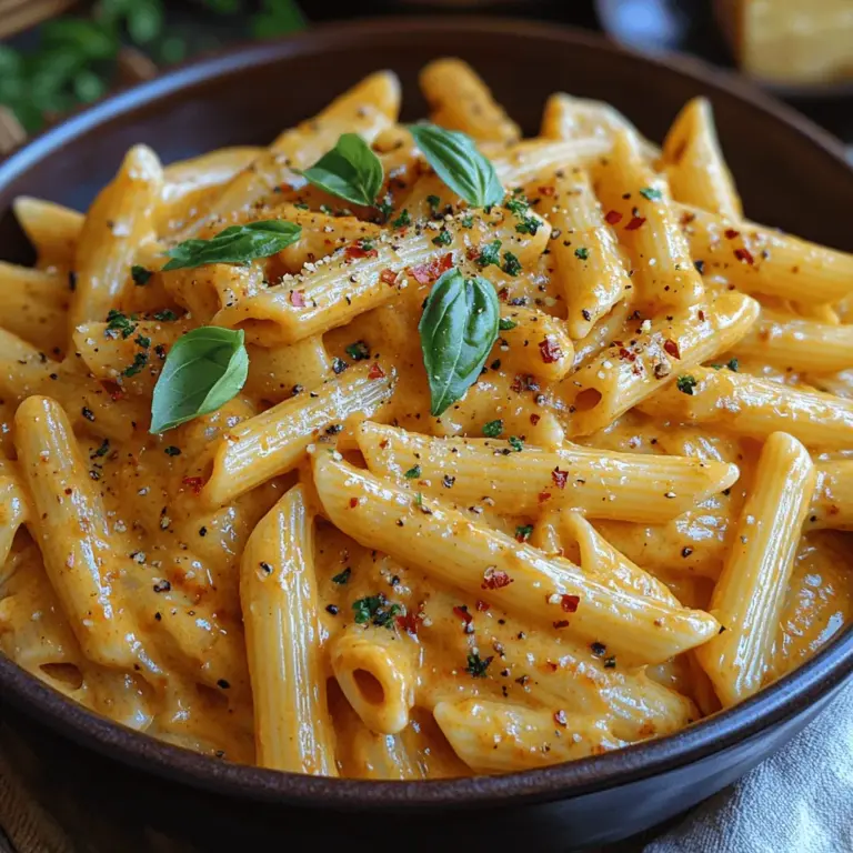 There's something undeniably comforting about a bowl of creamy pasta, and the Creamy Roasted Red Pepper Penne recipe perfectly encapsulates that warmth and satisfaction. This dish is not just a meal; it’s a celebration of flavors that brings together the rich sweetness of roasted red peppers, the smoothness of cream, and the satisfying chew of penne pasta. Whether you're hosting a cozy dinner with friends, preparing a family meal, or simply indulging in a weeknight treat, this recipe suits various occasions, making it a versatile addition to your culinary repertoire.