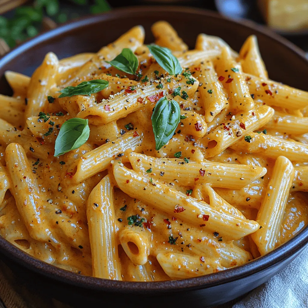There's something undeniably comforting about a bowl of creamy pasta, and the Creamy Roasted Red Pepper Penne recipe perfectly encapsulates that warmth and satisfaction. This dish is not just a meal; it’s a celebration of flavors that brings together the rich sweetness of roasted red peppers, the smoothness of cream, and the satisfying chew of penne pasta. Whether you're hosting a cozy dinner with friends, preparing a family meal, or simply indulging in a weeknight treat, this recipe suits various occasions, making it a versatile addition to your culinary repertoire.