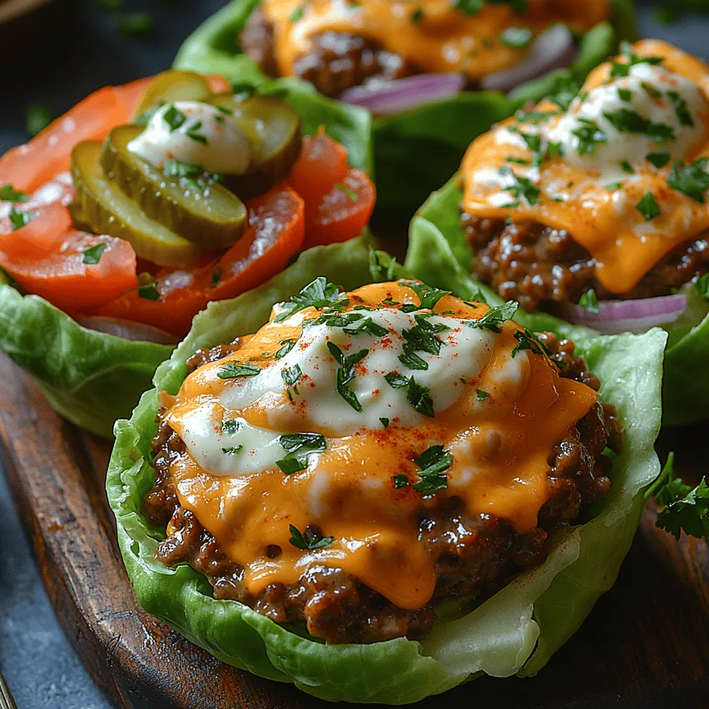 In today's health-conscious world, the quest for delicious meals that cater to dietary preferences is more prevalent than ever. Among the myriad of options available, low-carb diets have gained considerable popularity for their effectiveness in promoting weight loss and improving overall health. For those seeking meals that align with these dietary goals, the Juicy Low-Carb Cheeseburger Lettuce Cups stand out as a remarkable choice. This innovative recipe not only captures the classic flavors of a cheeseburger but also offers a satisfying, nutritious alternative to traditional buns.