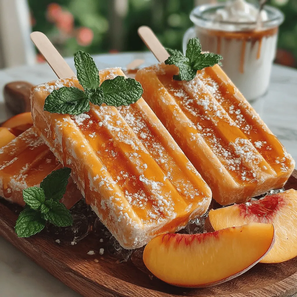 Creating visually appealing popsicles enhances the overall experience, making them not only delicious but also a feast for the eyes. The key to achieving a stunning swirled effect in your Peach Bliss Yogurt Popsicles lies in the layering technique. Begin by pouring a layer of the peach puree into the molds, filling them about one-third full. Next, add a layer of yogurt, filling another third of the mold. Use a toothpick or skewer to swirl the peach puree and yogurt together gently, creating a beautiful marbled effect.