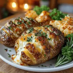 In the realm of comfort food, few dishes can compete with the mouth-watering allure of Cheesy Garlic Delight Hasselback Potatoes. This recipe is a delightful fusion of crispy, tender potatoes infused with rich garlic butter, topped with melted Parmesan cheese, and finished with a sprinkle of fresh herbs. Perfect for family dinners or gatherings, these potatoes are not only visually stunning but also packed with flavor. The combination of textures—from the crispy edges to the soft, fluffy interior—creates a culinary experience that is both satisfying and memorable. In this article, we will delve into the intricacies of preparing this delectable dish, exploring the ingredients, step-by-step instructions, and the appeal of Hasselback potatoes in modern cooking.