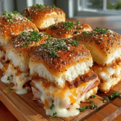 Sliders have become a beloved staple in the culinary world, offering a delightful and versatile option for a range of gatherings, parties, or even intimate family meals. These mini sandwiches are not only easy to prepare but also allow for a variety of flavors and fillings, making them a perfect choice for food lovers of all ages. Among the myriad of slider recipes available, the Melty Delight Ham & Swiss Sliders stand out due to their irresistible combination of savory ham, creamy Swiss cheese, and a buttery, flavor-packed sauce. This recipe is not just a meal; it’s an experience that brings people together around the table.