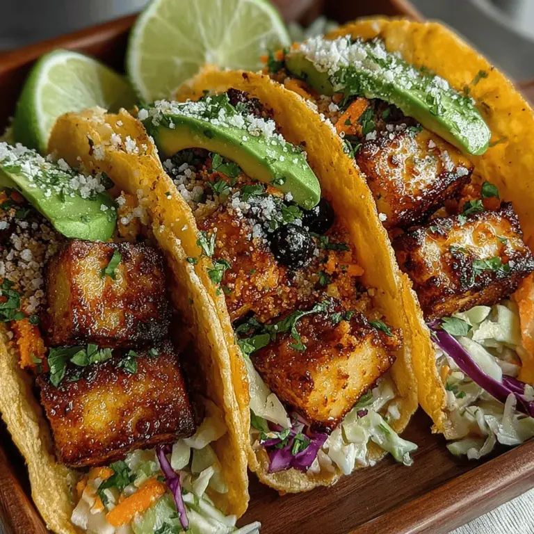 When it comes to innovative and health-conscious meals, Tofu Tacos with Blueberry Slaw stand out as a vibrant and delicious option. This recipe combines the savory richness of marinated tofu with a refreshing, sweet, and tangy blueberry slaw, resulting in a fusion of flavors that is both satisfying and nutritious. Whether you are a dedicated vegan or simply looking to incorporate more plant-based meals into your diet, this dish is sure to impress.