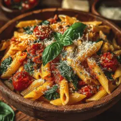 When it comes to weeknight dinners or special gatherings, few dishes can rival the comforting allure of Creamy Tomato Spinach Pasta. This delightful recipe marries the lusciousness of a creamy sauce with the bright, tangy notes of tomatoes and the vibrant freshness of spinach. The result is a dish that is not only satisfying but also packed with nutrients, making it an appealing option for both families and gourmet enthusiasts.