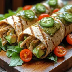 In the quest for a healthy yet flavorful meal option, Creamy Cilantro Chicken Wraps stand out as a delightful solution. This dish beautifully marries the rich creaminess of a cilantro-infused sauce with tender chicken and vibrant vegetables, making it a versatile choice for any occasion. Whether you’re packing lunch for a busy workday, hosting a casual dinner party, or simply craving a nutritious meal at home, these wraps deliver on taste and satisfaction.