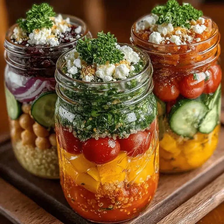 Mediterranean cuisine has garnered immense popularity in recent years, celebrated not only for its rich flavors but also for its emphasis on fresh, wholesome ingredients. This culinary tradition, rooted in the diverse cultures surrounding the Mediterranean Sea, showcases a vibrant palette of fruits, vegetables, whole grains, and healthy fats. The Mediterranean diet is lauded for its health benefits, including improved heart health, weight management, and reduced risk of chronic diseases. One delightful way to enjoy the essence of Mediterranean flavors is through Layered Mediterranean Salad Jars, a visually appealing and convenient meal option that caters perfectly to busy lifestyles.