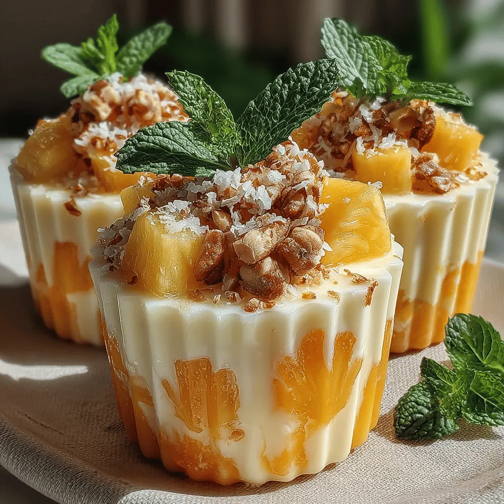 When the heat of summer rolls in, there's nothing quite like indulging in a dessert that transports you to a sun-soaked beach, surrounded by palm trees and the sound of gentle waves lapping at the shore. Tropical-inspired desserts have a unique way of capturing that essence, and one standout recipe that embodies this carefree vibe is the Tropical Paradise Cups.
