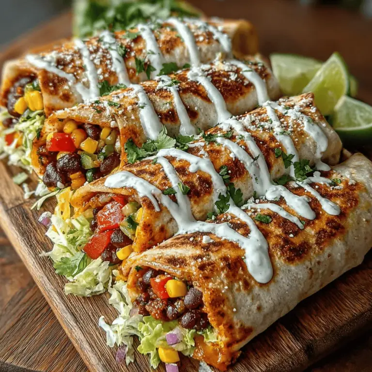 Creating your Crunchy Southwest Veggie Wraps starts with the perfect balance of flavors and textures. Begin by prepping your fresh ingredients meticulously to maximize freshness and flavor. Here’s a straightforward method to combine the ingredients: