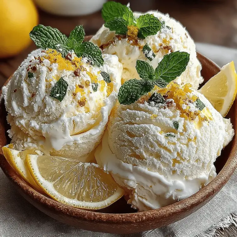 As the sun shines brighter and temperatures climb, nothing beats the refreshing taste of a cold dessert on a hot day. Zesty no-bake lemon ice cream is the perfect treat to satisfy your sweet cravings while offering a burst of citrusy brightness that awakens the senses. This luscious ice cream combines the tangy flavor of fresh lemons with a creamy texture that melts in your mouth, making it an ideal dessert for sunny afternoons, backyard barbecues, or simply as a delightful way to cool off.