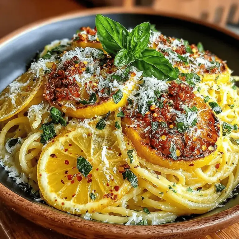 Pasta dishes have long been a staple in kitchens around the world, thanks to their versatility and comforting nature. Among the myriad of pasta recipes, Zesty Lemon Ricotta Pasta stands out for its vibrant flavors and creamy texture. This dish combines the richness of fresh ricotta with the bright acidity of lemon, creating a delightful balance that enlivens the palate. Perfect for a quick weeknight dinner or an elegant meal for special occasions, this recipe showcases how simple ingredients can come together to create something truly special.