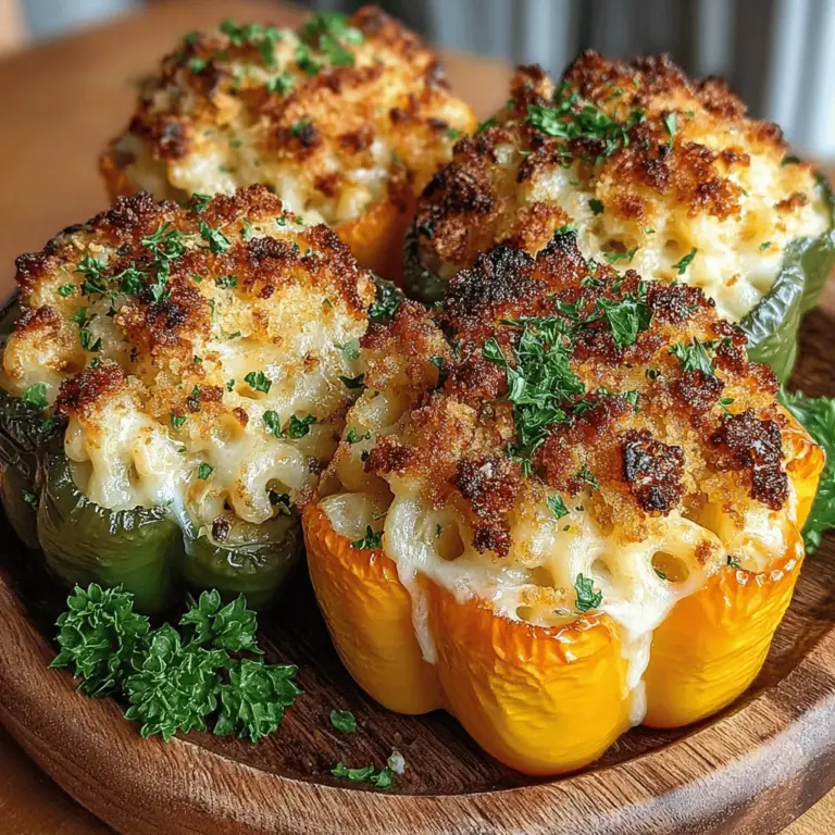When it comes to comfort food, few dishes evoke the same warmth and nostalgia as classic macaroni and cheese. With its creamy texture and rich, cheesy flavor, mac and cheese is a beloved staple in many households. However, if you're looking for a creative twist on this traditional favorite, look no further than Golden Mac and Cheese-Stuffed Peppers. This innovative recipe takes the classic dish to a whole new level by pairing it with vibrant bell peppers, creating a delightful combination of flavors and textures that is sure to impress.
