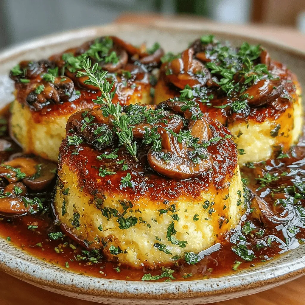 Polenta, a staple of Italian cuisine, has been embraced by cultures around the world for centuries. Made from ground cornmeal, this versatile dish can be enjoyed in a myriad of ways, from creamy porridge to crispy cakes. As comfort food continues to hold an important place in culinary traditions, it evokes warmth, nostalgia, and satisfaction. One such comforting recipe is Golden Polenta Cakes paired with Savory Mushroom Gravy, a dish that brings together rich flavors and textures for a truly delightful experience.
