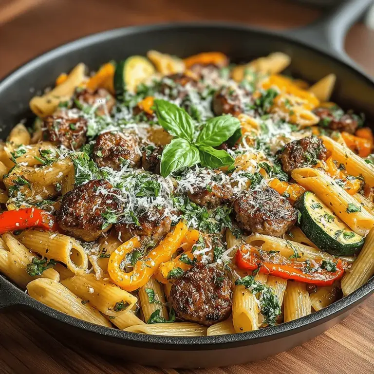 When it comes to quick, comforting meals that satisfy the whole family, few dishes can rival a creamy sausage and pepper pasta skillet. This one-skillet wonder is not only a feast for the eyes but also a delightful combination of flavors and textures that make it a go-to recipe for busy weeknights. With its rich, creamy sauce enveloping perfectly cooked pasta, juicy sausage, and vibrant vegetables, this dish is a symphony of taste that brings warmth and comfort to the dinner table.