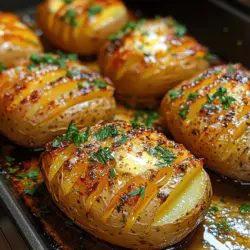 When it comes to side dishes that effortlessly steal the spotlight, few can rival the charm of Hasselback potatoes. This unique preparation method transforms humble spuds into a visually stunning and flavor-packed dish that captivates diners at any meal. Buttery Garlic Herb Hasselbacks elevate this classic recipe with a rich blend of garlic, herbs, and creamy butter that will leave your taste buds tingling. Whether you're hosting a fancy dinner party, celebrating a holiday feast, or just enjoying a cozy weeknight meal, these potatoes fit seamlessly into any occasion.