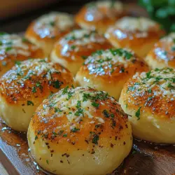 Golden Garlic Parmesan Pull-Apart Bread is a delightful addition to any meal, combining the comforting flavors of garlic, butter, and cheese into a warm, shareable loaf that beckons to be torn apart. This bread is not only a crowd-pleaser but also a versatile dish that can serve as an appetizer, side, or even a main attraction at your dinner table. With its golden crust and soft, fluffy inside, this recipe is a must-try for anyone who loves the aroma of freshly baked bread infused with savory garlic and rich Parmesan cheese.