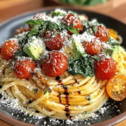 The beauty of the Sun-Kissed Tomato and Avocado Pasta lies not just in its taste but also in the wholesome goodness of its ingredients. At the heart of this dish are cherry tomatoes and avocados, two powerhouse ingredients packed with essential nutrients. Cherry tomatoes are a fantastic source of vitamins A, C, and K, along with a wealth of antioxidants that help combat oxidative stress and promote overall health. Their juicy sweetness adds a burst of flavor that perfectly complements the creaminess of avocados.