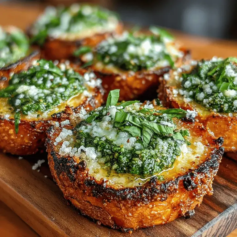 The role of seasonings in any dish cannot be overstated, and for our Pesto Parmesan Baked Sweet Potato Rounds, salt and pepper are essential for enhancing the natural flavors of the sweet potatoes. Salt not only amplifies the sweetness of the potatoes but also balances the rich, nutty flavor of the pesto and the savory notes of the Parmesan cheese. Freshly cracked black pepper adds a subtle kick and depth, making every bite more enjoyable.