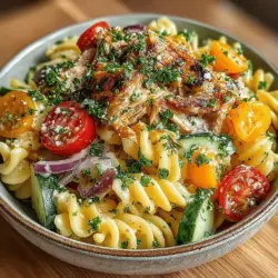 To create the perfect Creamy Citrus Herb Pasta Salad, it's essential to understand each component of the recipe. The right choice of ingredients can elevate your dish from ordinary to extraordinary.