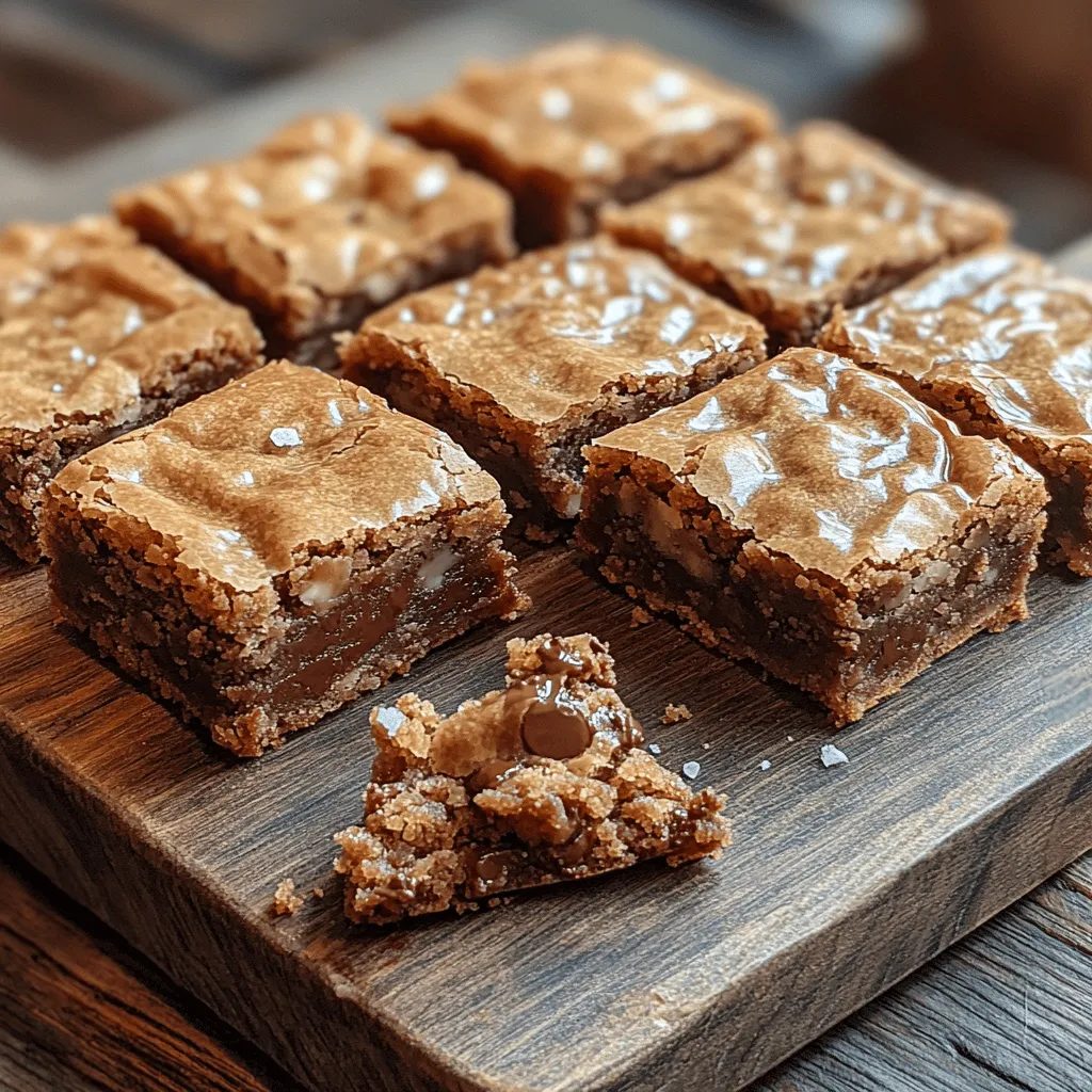 Golden Bliss: Crackly Brown Butter Blondies are a delightful twist on the classic blondie, bringing together rich, nutty flavors with an irresistibly chewy texture. This recipe resonates with both novice bakers and seasoned pastry chefs, making it a beloved treat for all occasions. The allure of these blondies lies not only in their sumptuous taste but also in their delightful crackly tops, which hint at the delicious richness hidden within. Perfect for sharing with friends and family or enjoying as a personal indulgence, these blondies are destined to become a staple in your dessert repertoire.