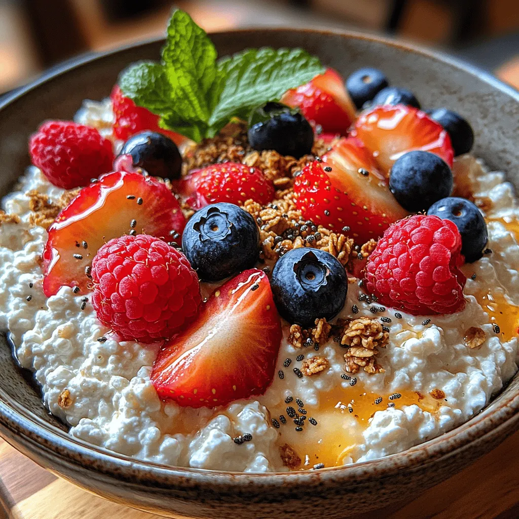 In recent years, the focus on healthy eating has surged, with more individuals seeking ways to nourish their bodies without sacrificing flavor. The joy of creating wholesome meals at home has become a cherished pastime for many, allowing them to explore diverse ingredients while catering to their dietary needs. One delightful dish that embodies this trend is the Berry Bliss Cottage Cheese Bowl—a quick and easy recipe that seamlessly combines health benefits with an explosion of flavors. This versatile bowl is perfect for breakfast, a midday snack, or even a light dessert, appealing to a wide range of tastes and preferences.
