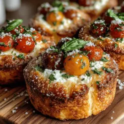 When it comes to appetizers that leave a lasting impression, Herbed Ricotta Tomato Galette Bites stand out as a delightful choice. These small, rustic pastries are perfect for gatherings, parties, or even a cozy night in. With their flaky crusts and creamy, herb-infused filling, these galette bites encapsulate the essence of comfort food while presenting beautifully on any table. The combination of fresh ingredients, particularly the creamy ricotta and vibrant cherry tomatoes, offers a unique twist that is sure to please your guests and family alike.