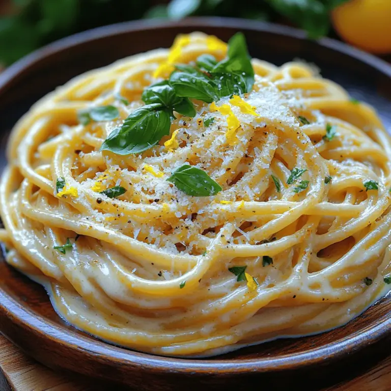 When it comes to comfort food, few dishes can rival the rich and creamy allure of Creamy Basil Alfredo Spaghetti. This delightful meal marries the classic flavors of Alfredo sauce with the aromatic essence of fresh basil, creating a dish that is both satisfying and indulgent. Whether you're looking for a quick weeknight dinner or a special meal to impress guests, this recipe offers a perfect balance of creamy texture and vibrant flavor that is sure to please everyone at the table.