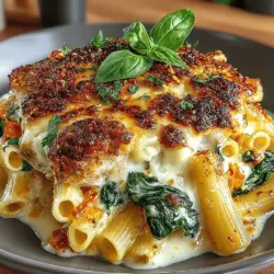 When it comes to comfort food, few dishes rival the satisfaction of a rich and creamy pasta. The Creamy Spinach and Alfredo Penne Delight is a perfect embodiment of this culinary joy, merging the velvety textures of Alfredo sauce with the freshness of spinach. This dish is not only visually appealing but also delivers an irresistible combination of flavors that captivates the palate. Its creamy consistency and cheesy goodness make it a favorite among home cooks and diners alike. Whether you're preparing a weeknight dinner or hosting a special gathering, this pasta dish is sure to impress.